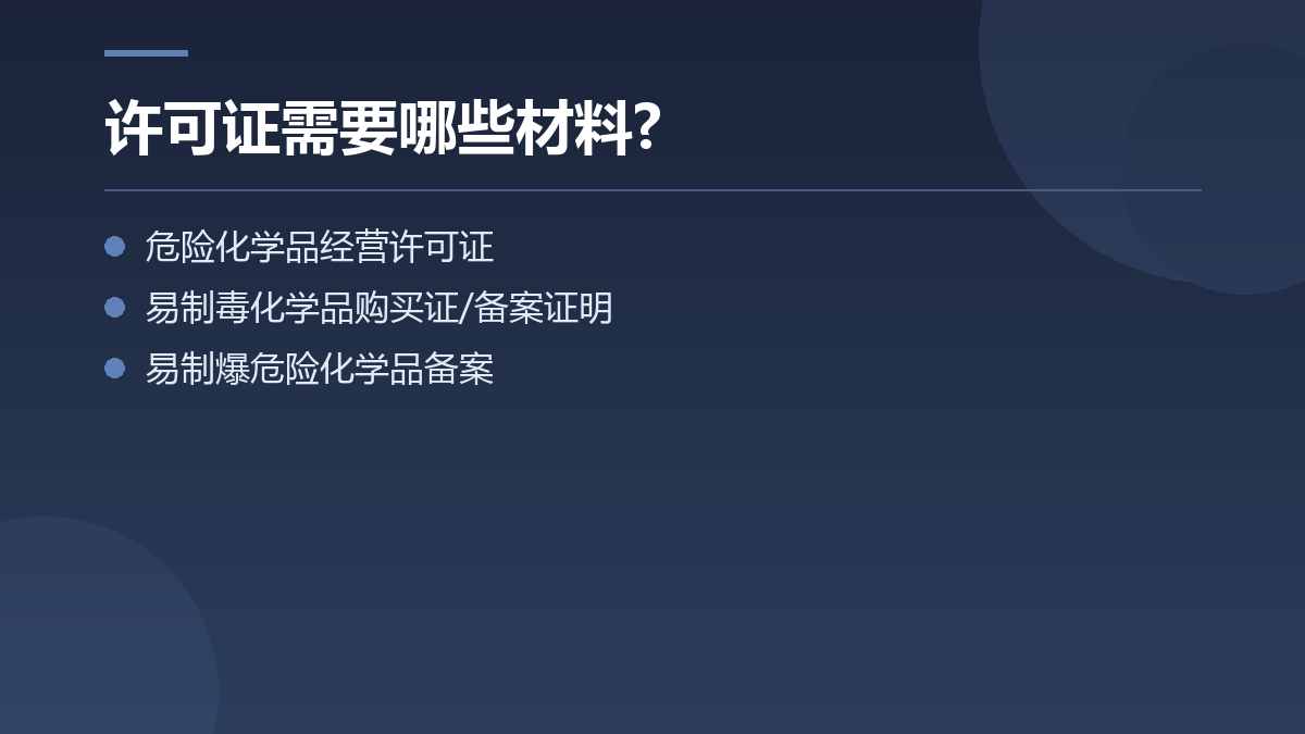 许可证需要哪些材料? — 文章要点图